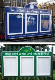 Triple Superior External School Notice Board